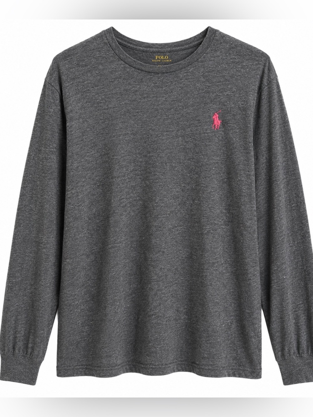 Polo by Ralph Lauren Men’s Heather Gray Long Sleeve Tee